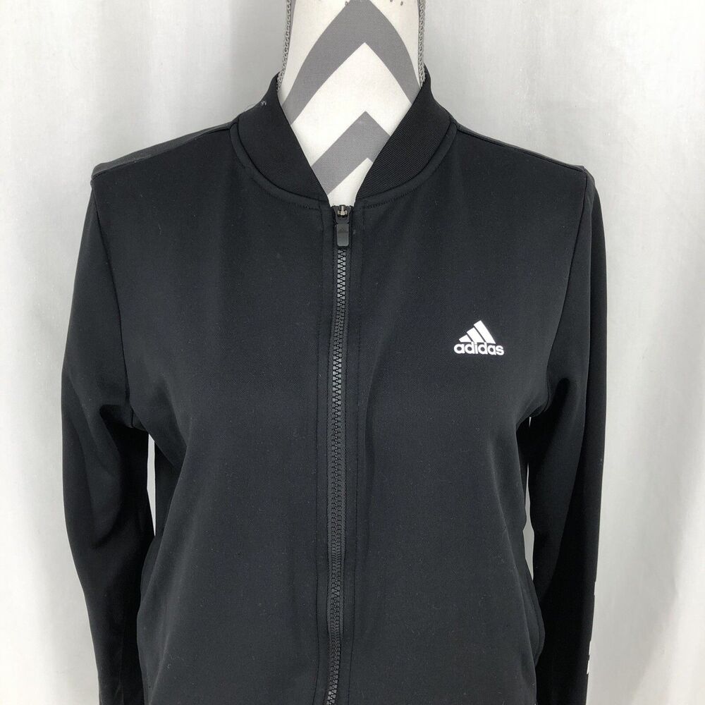 Adidas Climawarm Full Zip Black Fleece Jacket DX6063 Medium